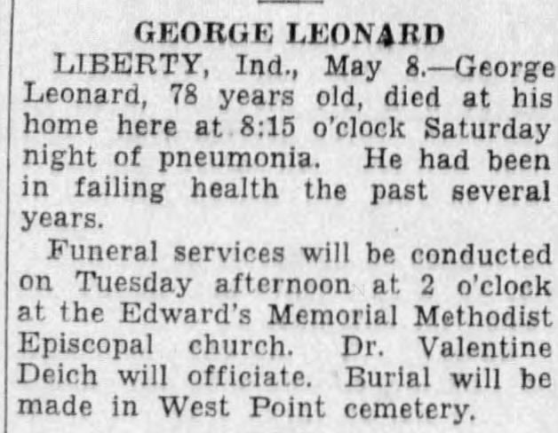 Obituary for GEORGE LEONARD Leonard (Aged 78)