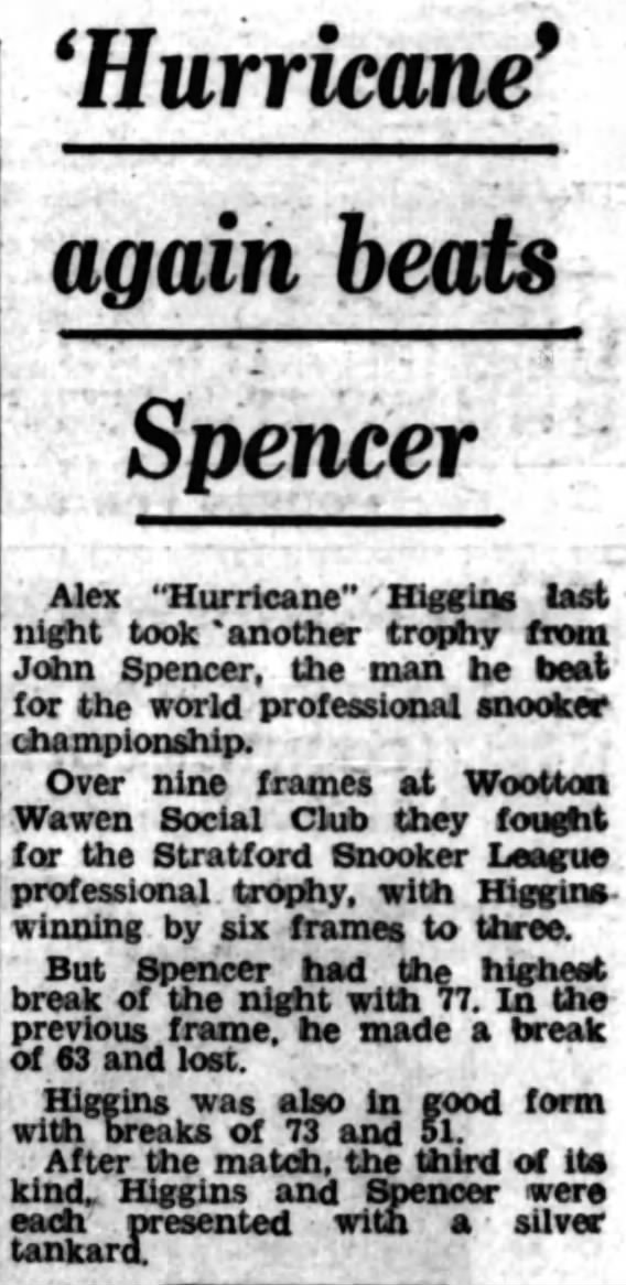 Hurricane again beats Spencer