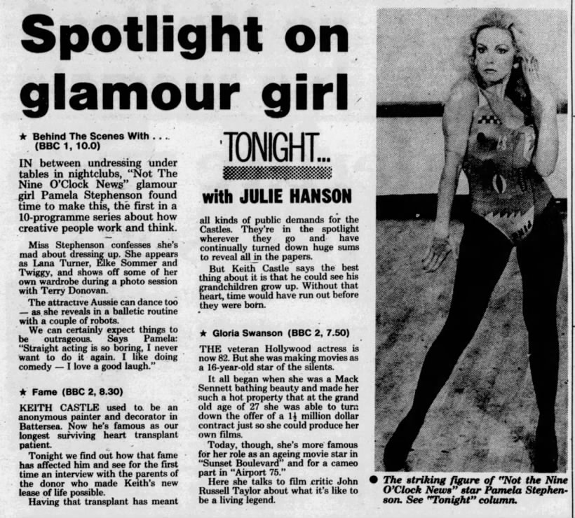 Spotlight on glamour girl