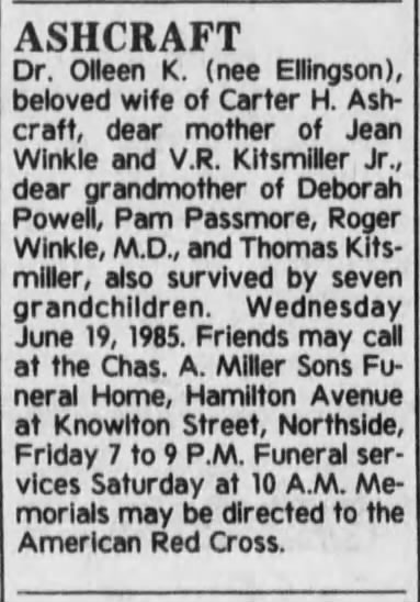 THE CINCINNATI ENQUIRER, Cincinnati, Hamilton County, Ohio, Friday June 21 1985, Page 58, Column 4