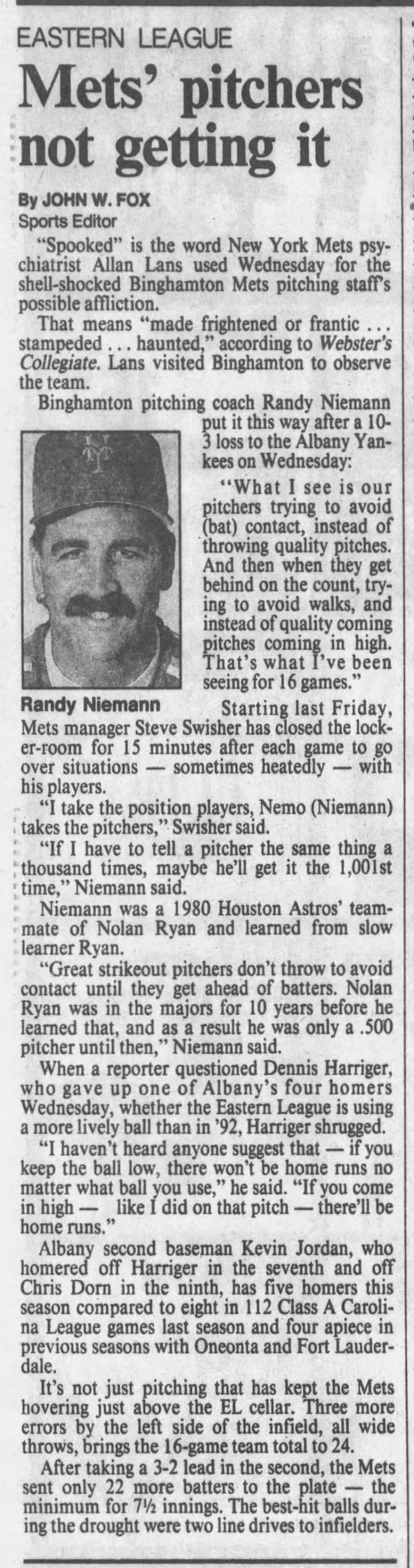 Randy Niemann - April 29, 1993 - Greatest21Days.com
