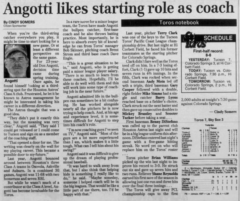 Don Angotti - April 25, 1992 - Greatest21Days.com