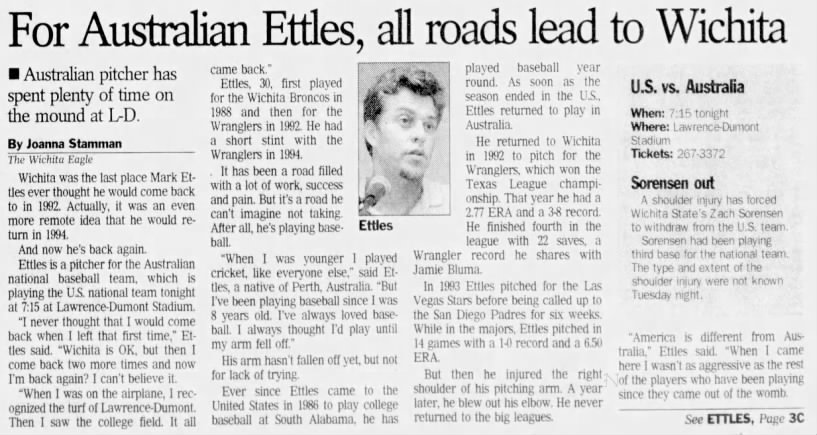 Mark Ettles - July 23, 1997 - Greatest21Days.com