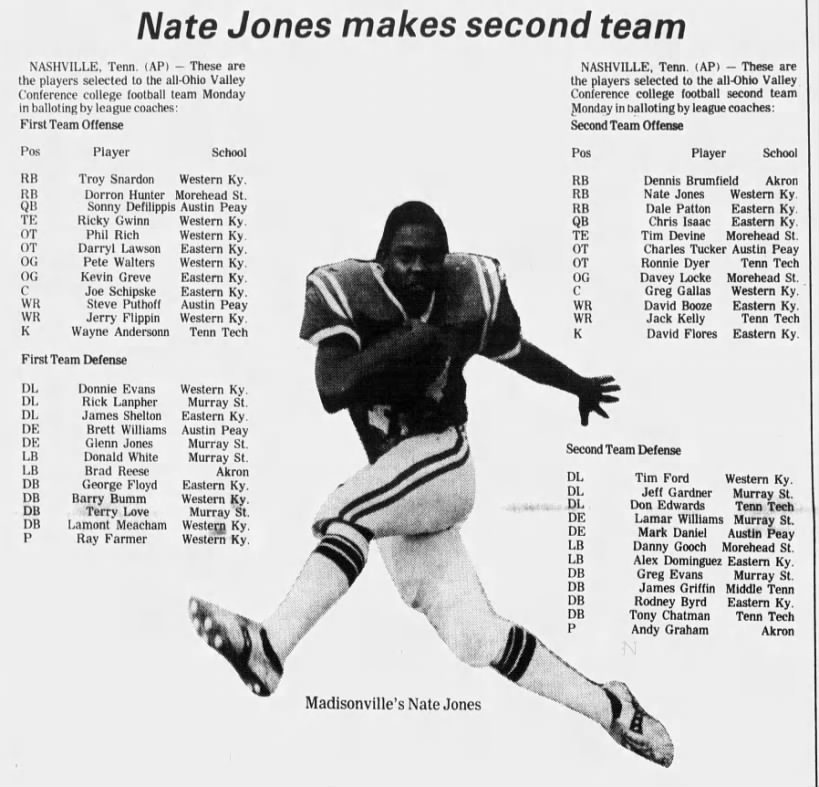 Nate Jones Makes Second Team