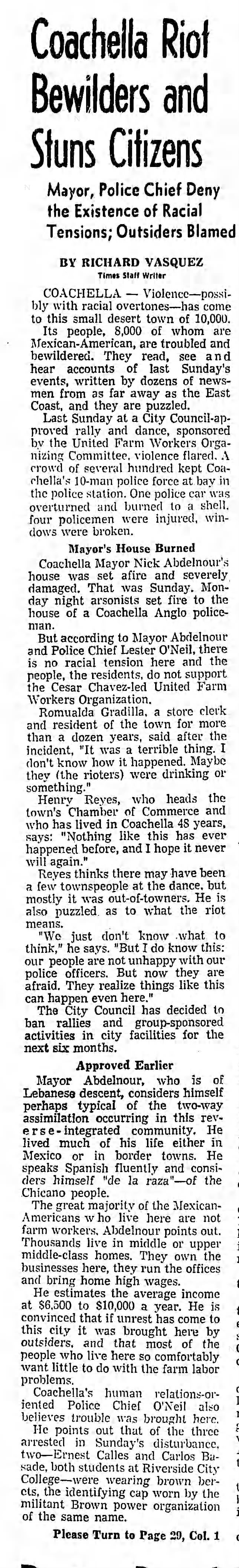 The Coachella Riot of 1970