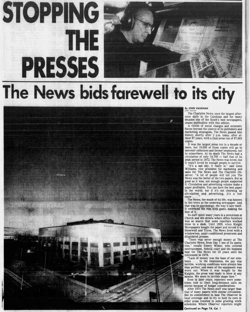 The News bids farewell to its city