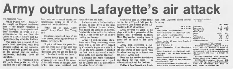1987 Lafayette-Army