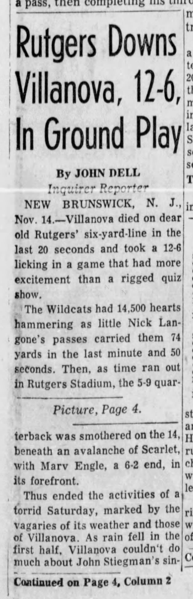 1959 Rutgers-Villanova