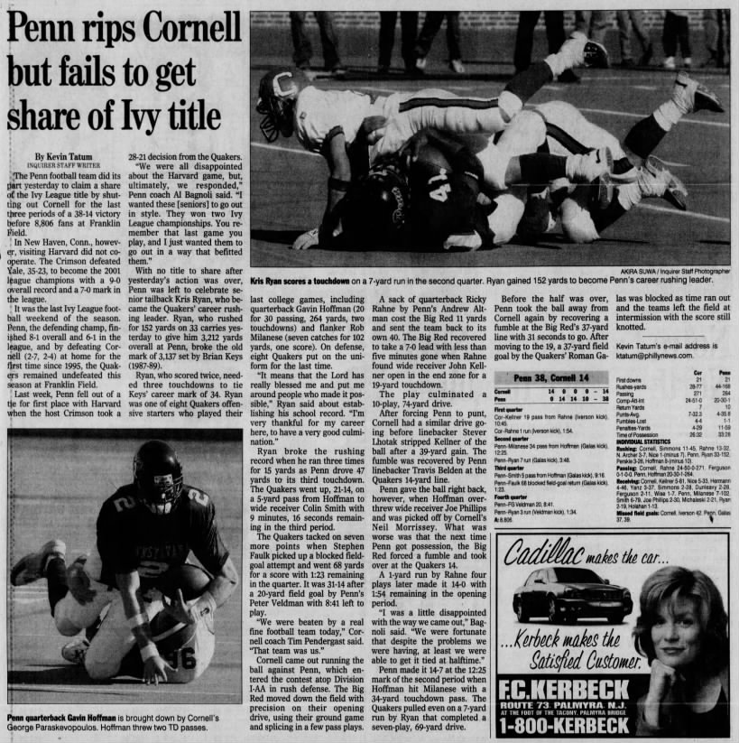 2001 Cornell-Penn