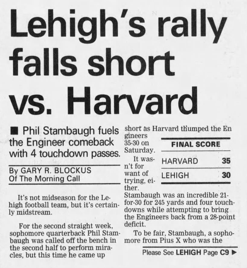 1997 Harvard-Lehigh