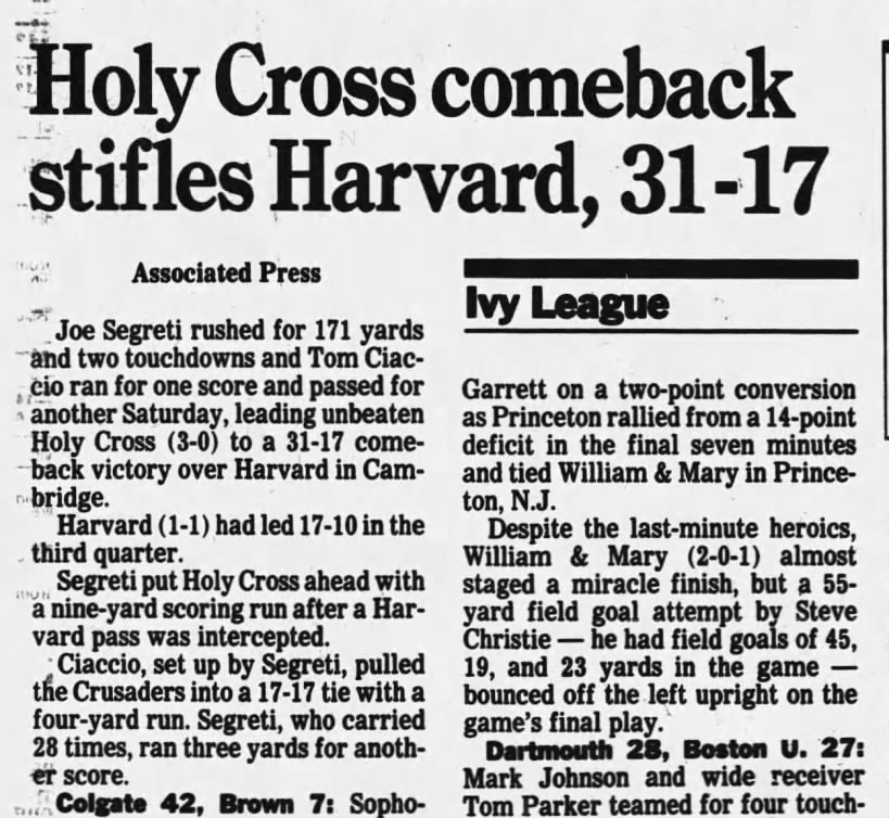 1989 Harvard-HC