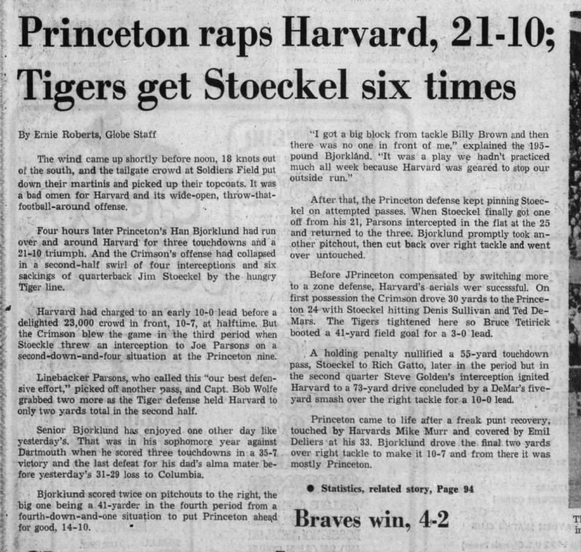 1971 Harvard-Princeton