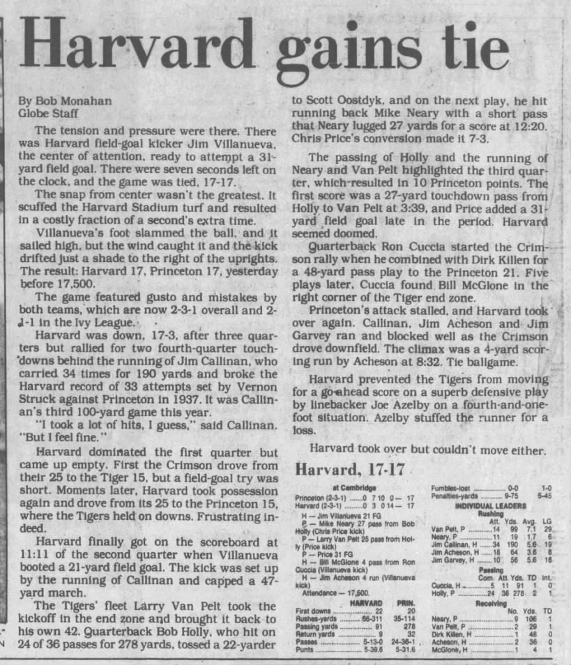1981 Harvard-Princeton