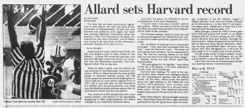 1982 Harvard-UMass