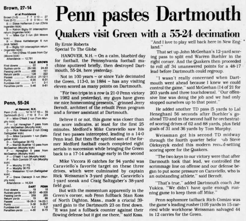 1984 Dartmouth-Penn