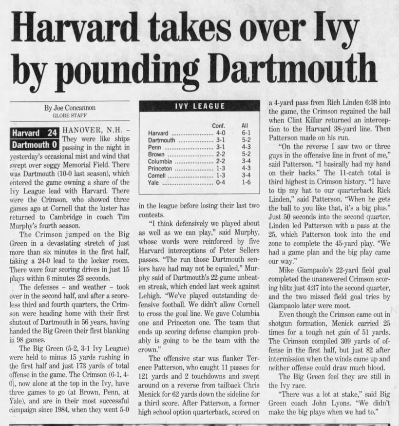 1997 Dartmouth-Harvard