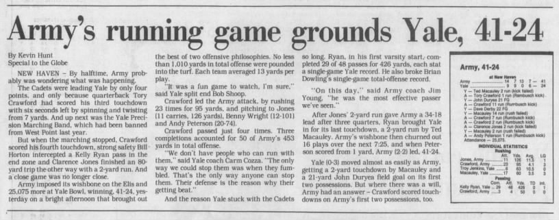 1986 Yale-Army