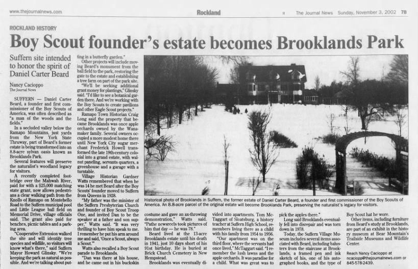 Boy Scout founder's estate become Brooklands Park