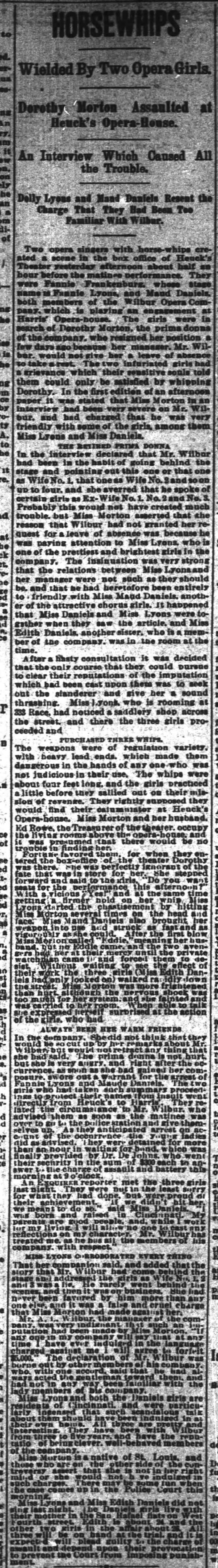 The Cincinnati Enquirer (Cincinnati, Ohio) 02 Nov 1892 page 8
