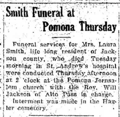 Laura Anna Ballew Funeral
