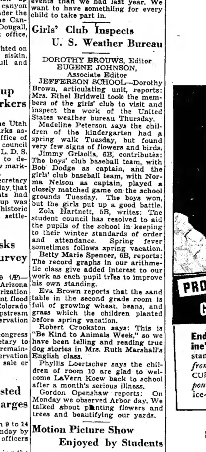 April 20, 1937 - Salt Lake Tribune - Tuesday