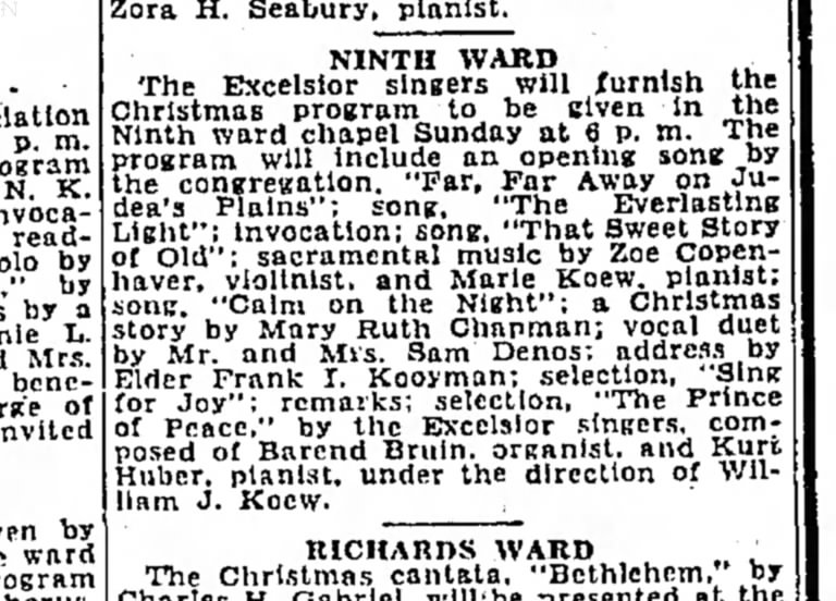 Dec 23, 1934 - Salt Lake Tribune - Sunday