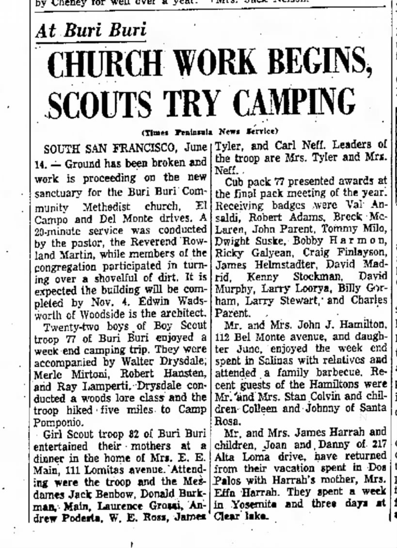Larry Loorya Cub Scouts
San Mateo Times
061456