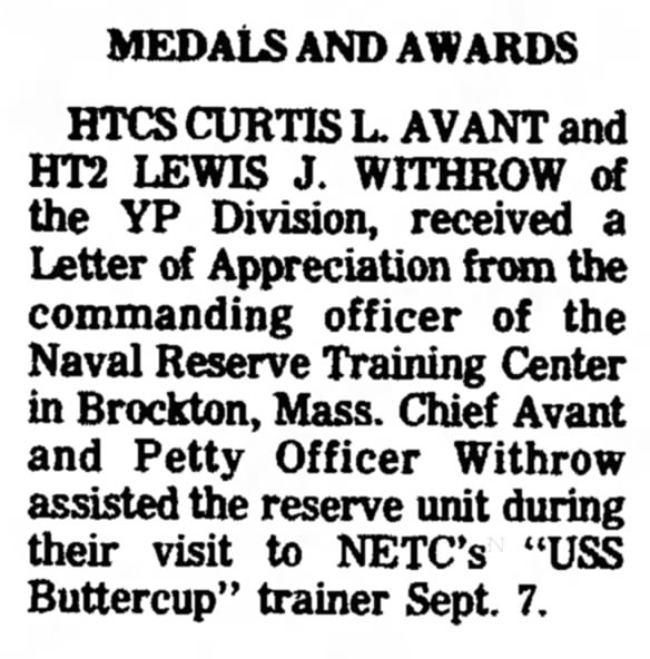 Curtis L. Avant award