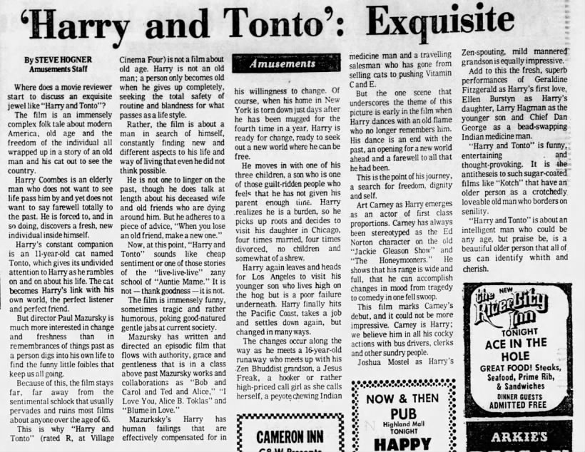 Austin American-Statesman Harry and Tonto review*