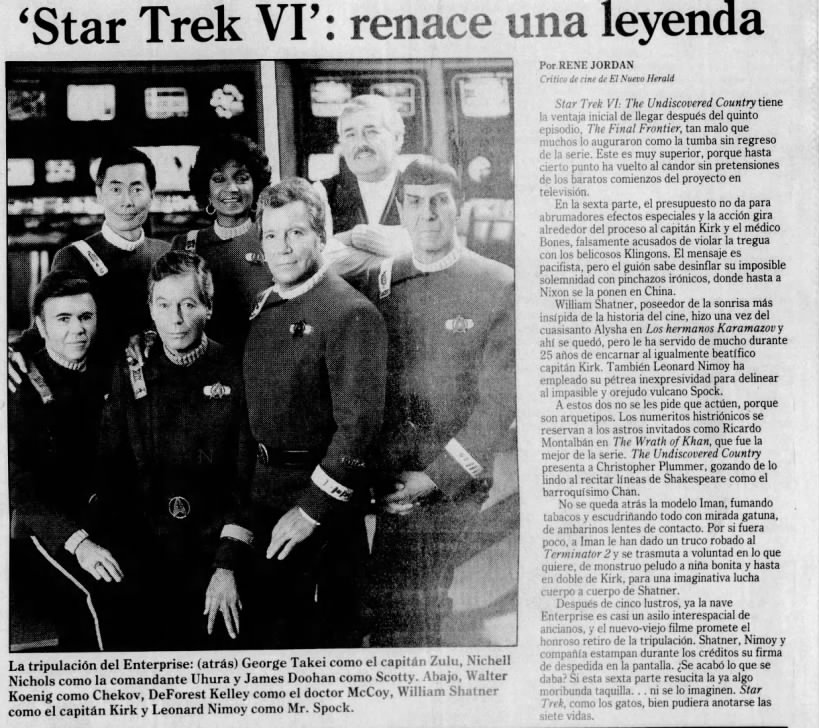 Star Trek VI: The Undiscovered Country*