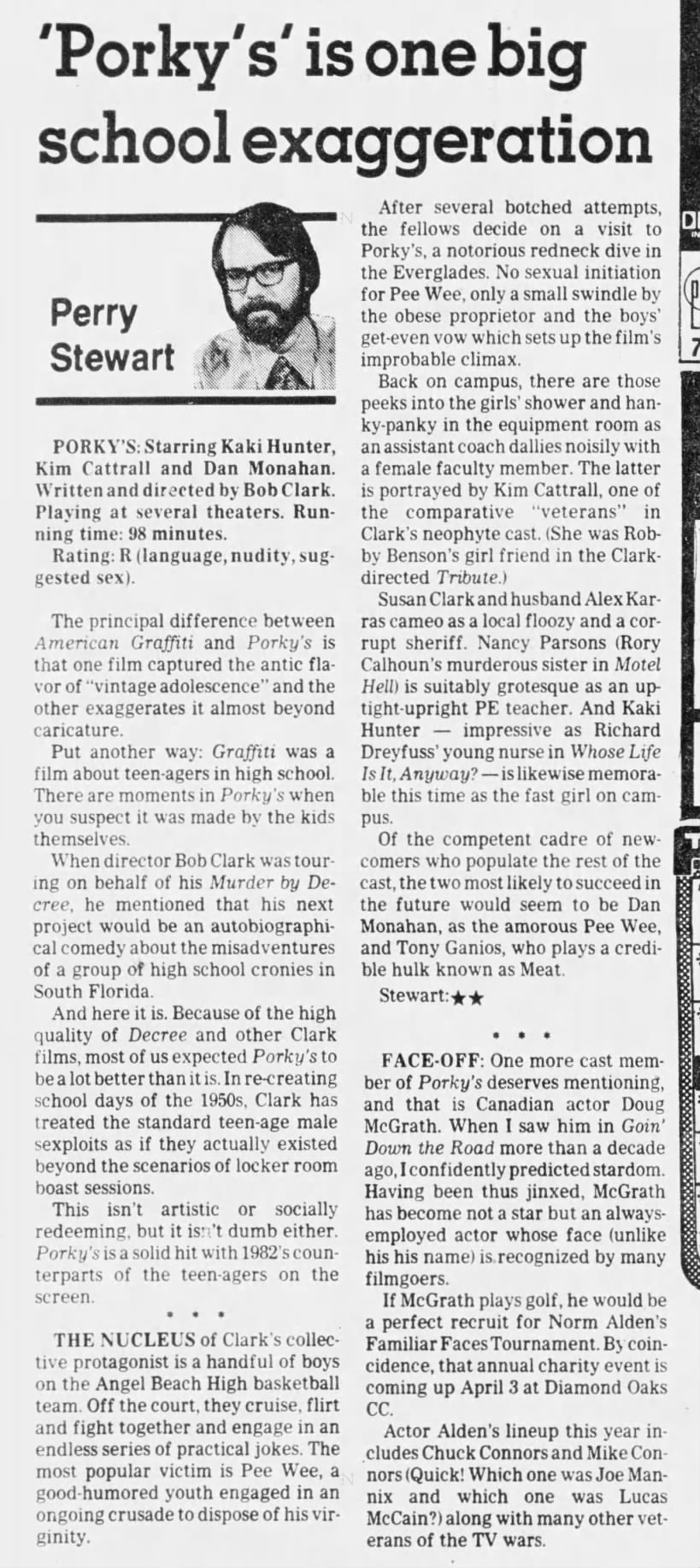 Fort Worth Star-Telegram Porky's review*