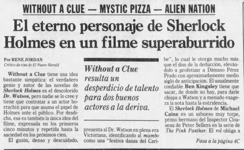 Without a Clue - Mystic Pizza - Alien Nation (1/2)*
