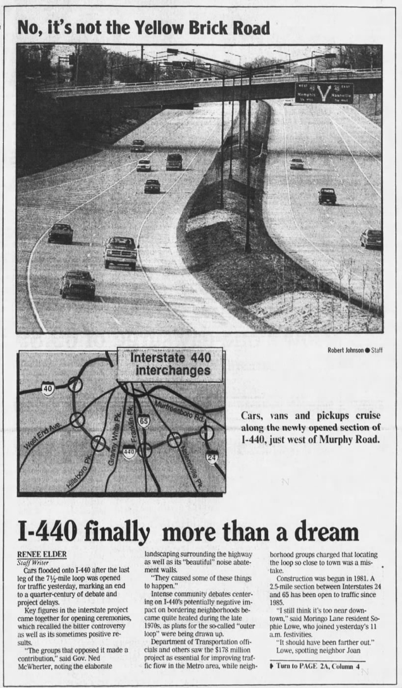 I-440 finally more than a dream