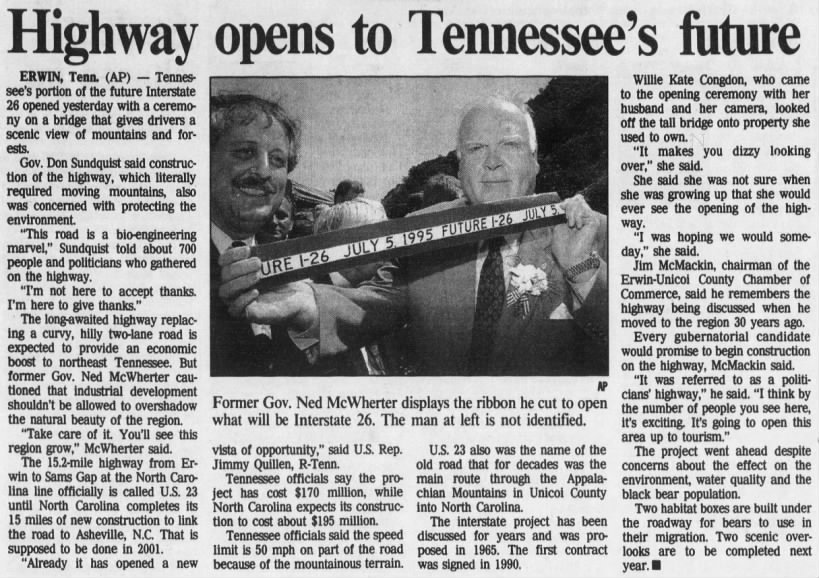 Highway opens to Tennessee's future