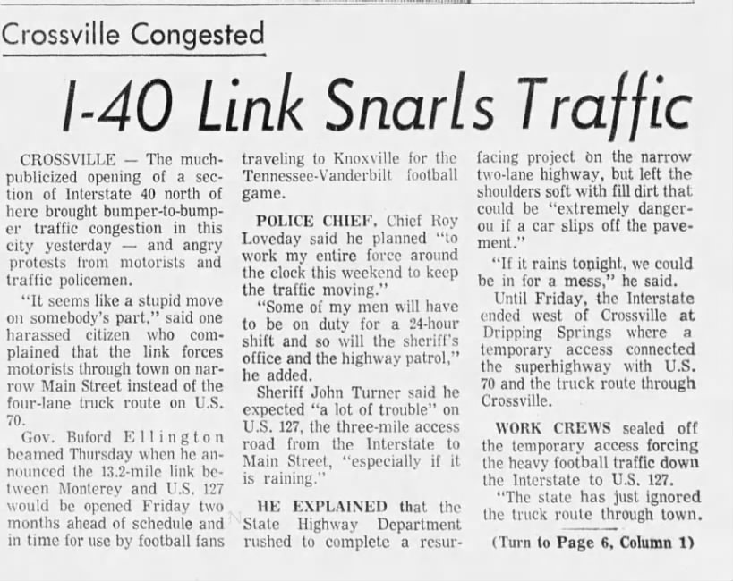 I-40 Link Snarls Traffic