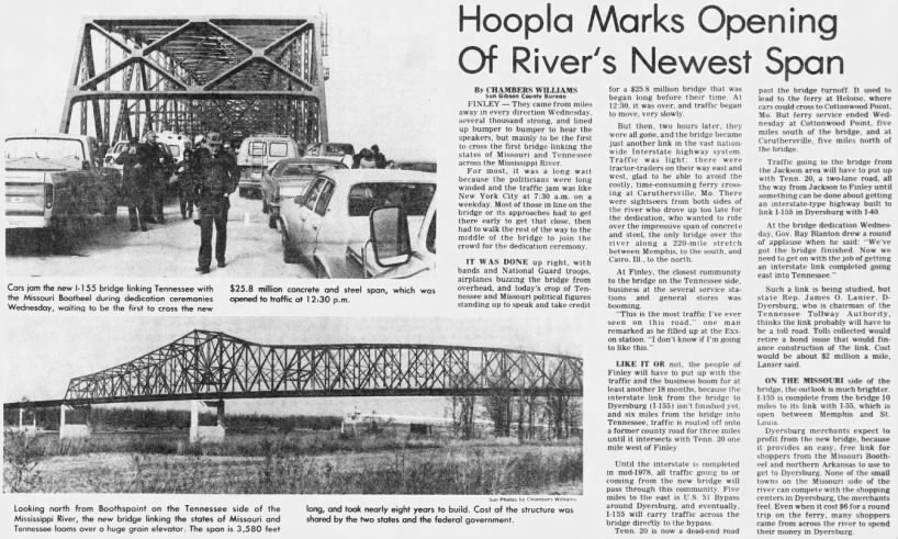 Hoopla Marks Opening Of River's Newest Span