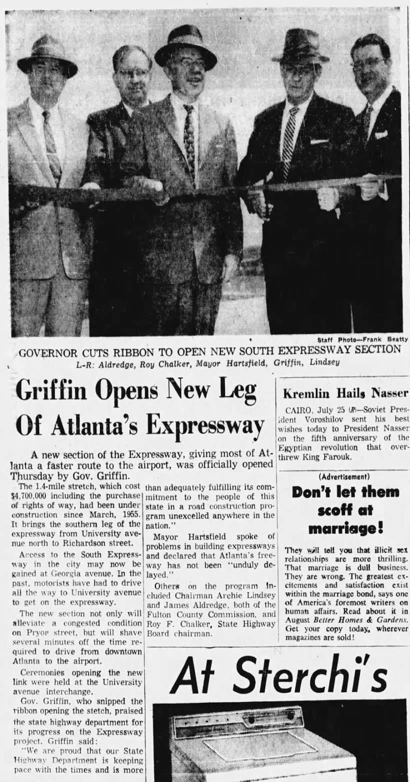 Griffin Opens New Leg Of Atlanta's Expressway