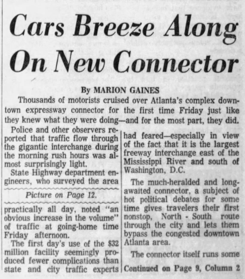 Cars Breeze Along On New Connector