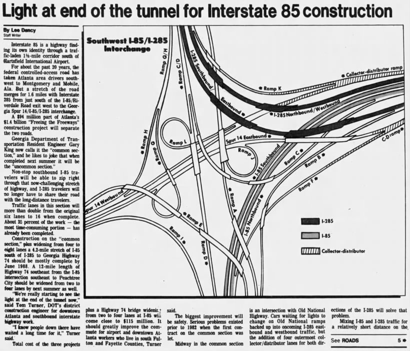 Light at the end of the tunnel for Interstate 85 construction
