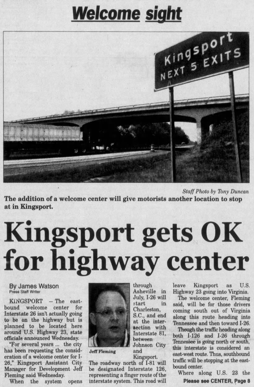 Kingsport gets OK for highway center