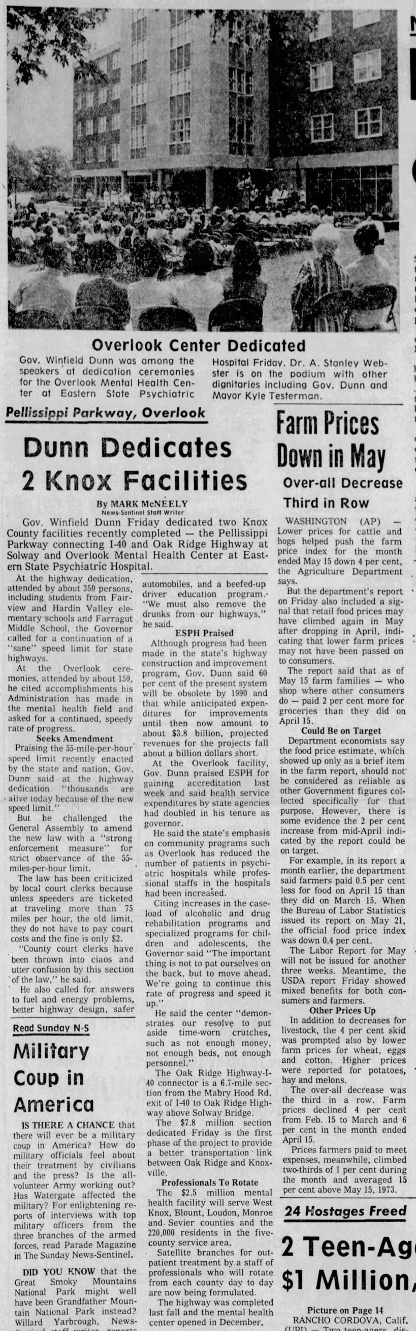 Dunn Dedicates 2 Knox Facilities