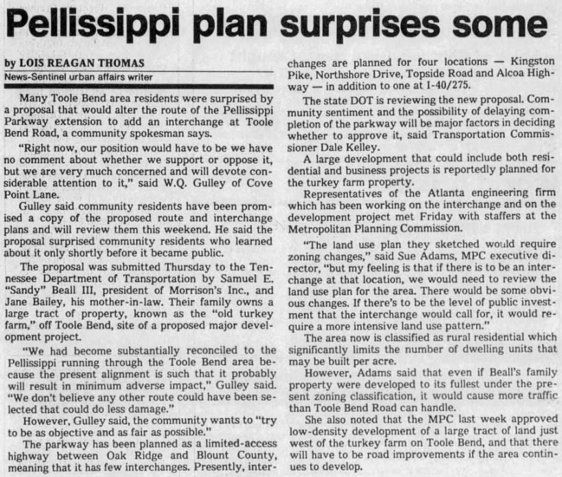 Pellissippi plan surprises some