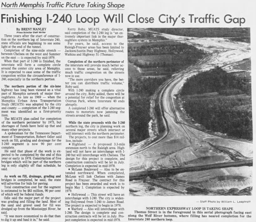 Finishing I-240 Loop Will Close City's Traffic Gap