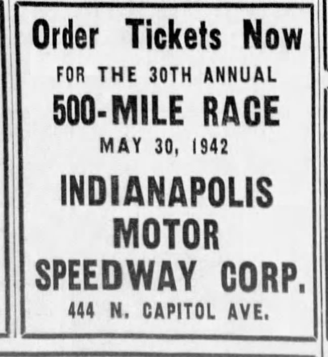 1942 Indianapolis 500