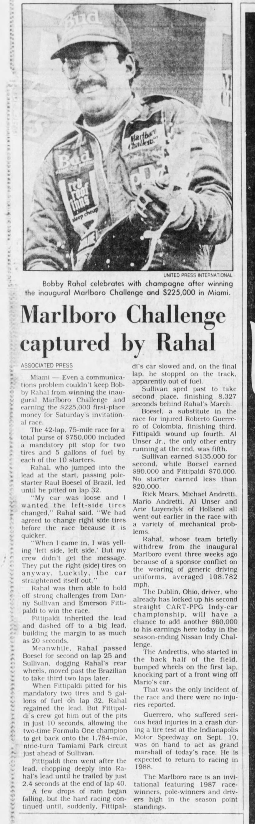 1987 Marlboro Challenge