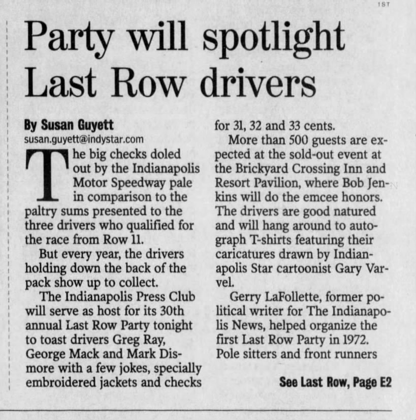 2002 Last Row Party