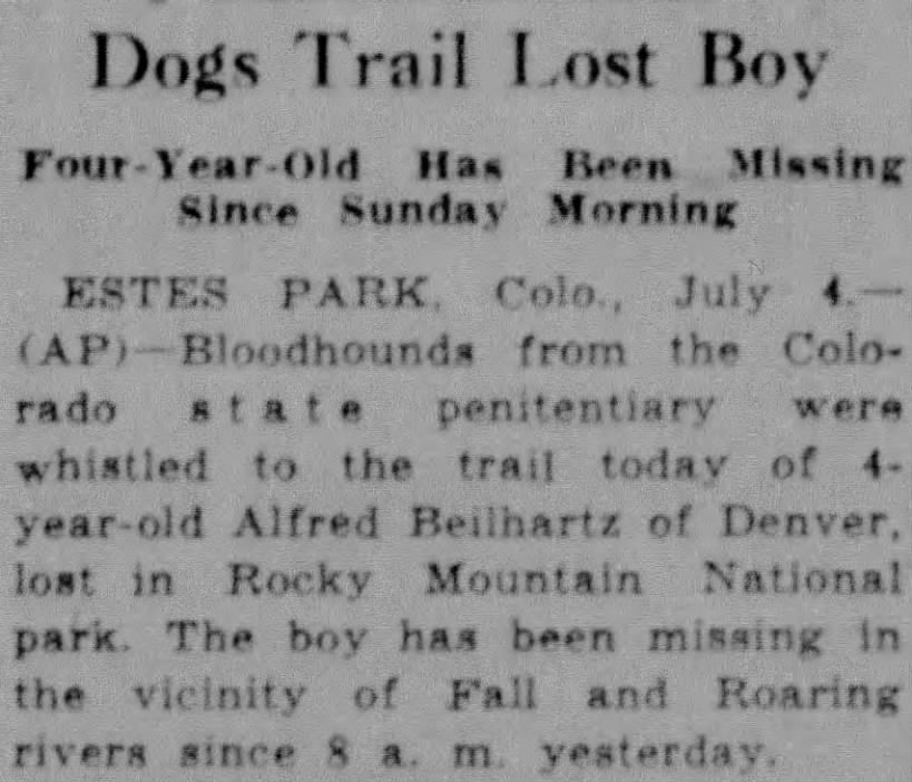 Dogs Trail Lost Boy