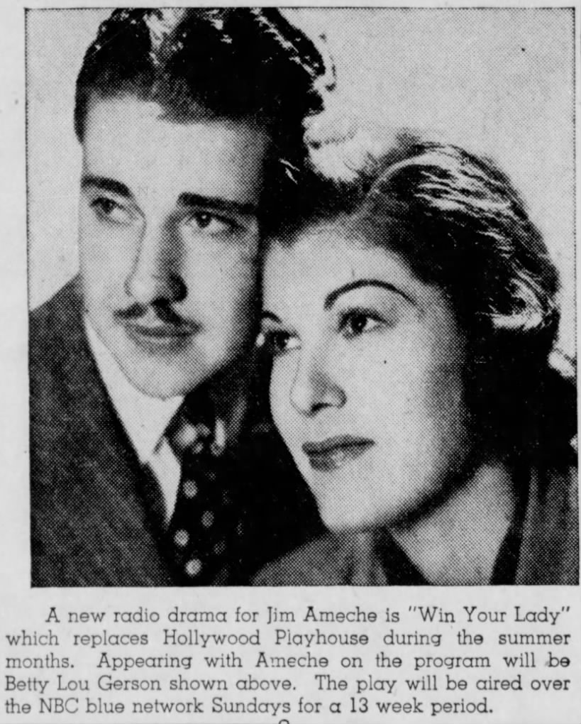 Betty Lou Gerson in Win Your Lady