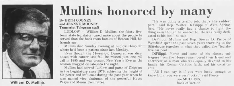 Mullins honored by many