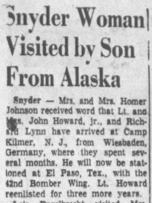 John Howard Jr and family return to Nebraska
